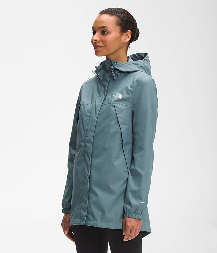 Chubasquero The North Face Mujer Antora Parka - Colombia RDIXKS301 - Azules